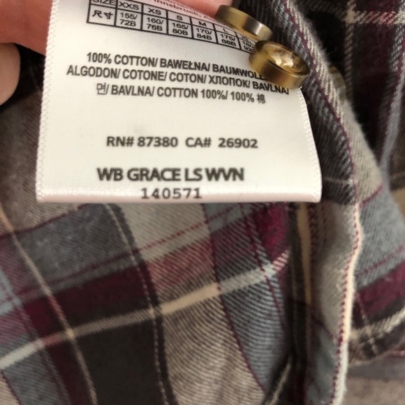Burton Plaid Button Front Shirt XS - Picture 10 of 11